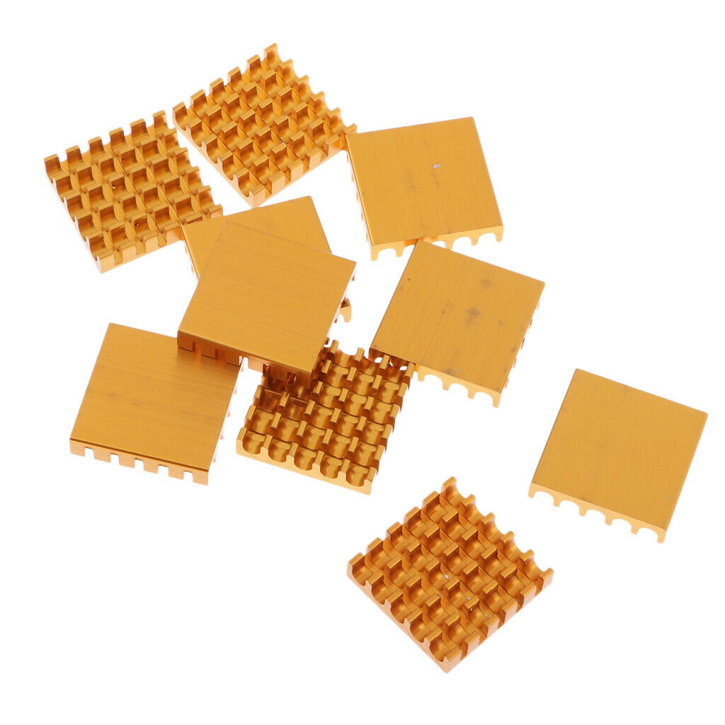 10x Cooling Module, 22x22x5mm Aluminum  Sink  Sink Fin for