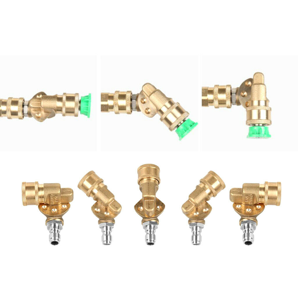 Pivots Coupler 1/4" Quick Connect Pressure Washer Nozzle 4500 PSI NEW
