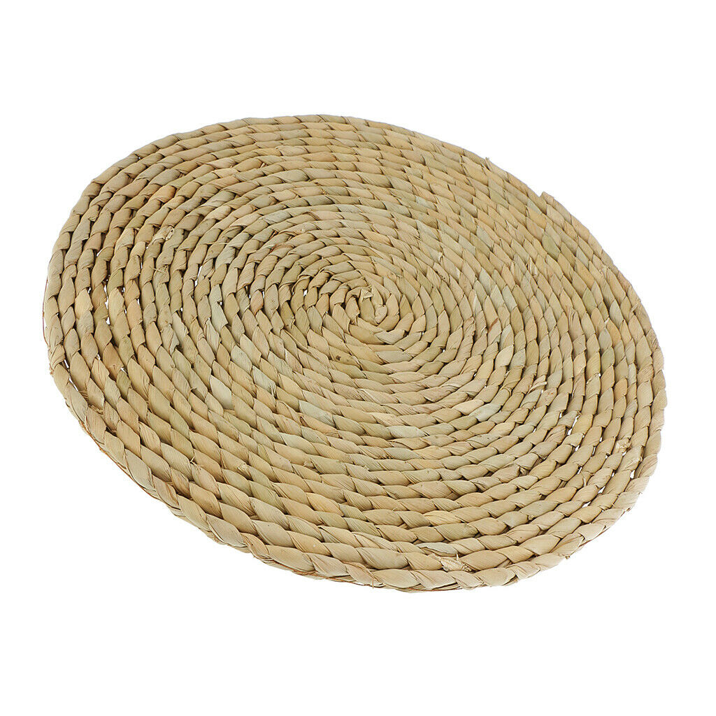 30cm Tatami Cushion Seat Mat Handmade Round Straw Floor Yoga Tea Chair Mat