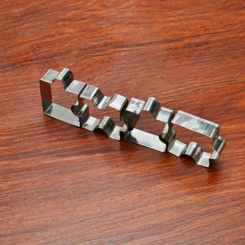 4pcs Cookie Cutter Different Jigsaw Puzzle Shapes Stainless Steel Baking .l8