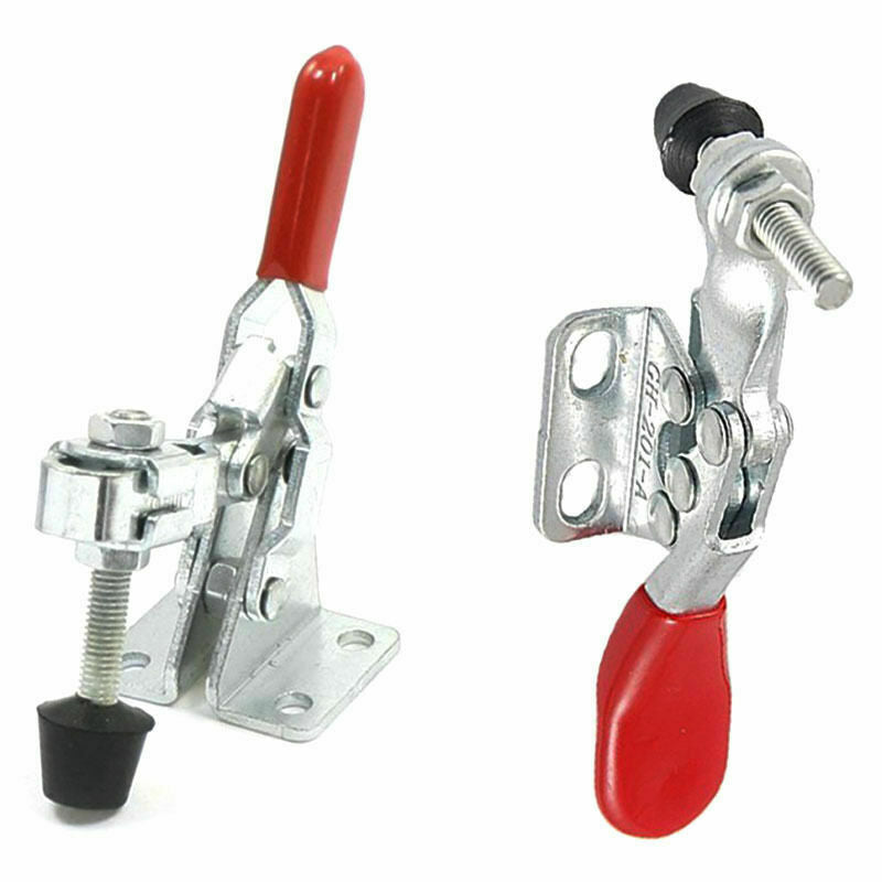 4pcs Red Toggle Clamp GH-201A 201-A Quick Release Tool Horizontal Clamp Hand rI