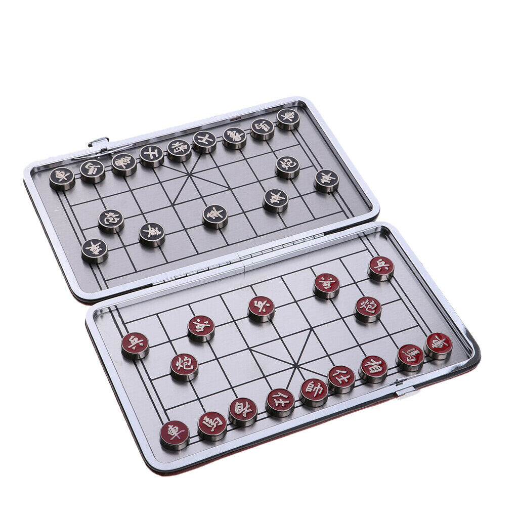Chinese Chess Checkers Chessboard Foldable for Table Entertainments
