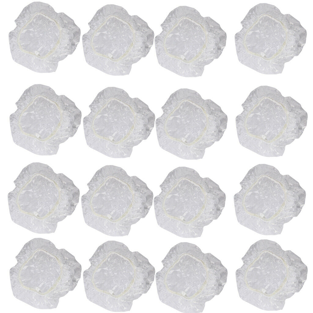 200Pcs Clear Bath Waterproof Hairdressing Ear Covers Caps Protectors Shields