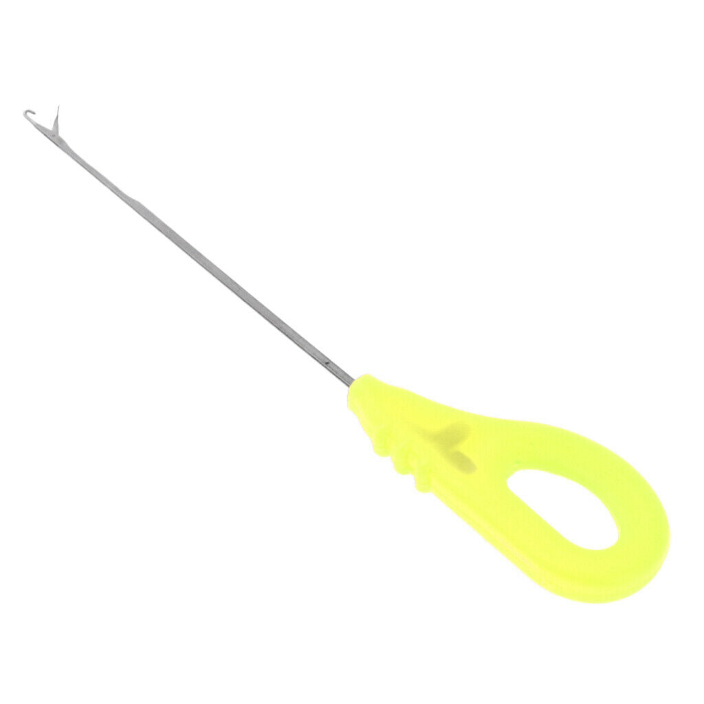 Portable Carp Fishing Splicing Needle Baiting Hook Drill Rig Tools Yellow