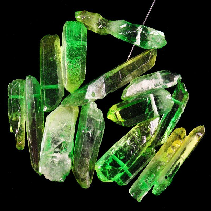 10Pcs Rainbow Titanium Crystal Agate Druzy Quartz Geode Pendant Bead A-431DP