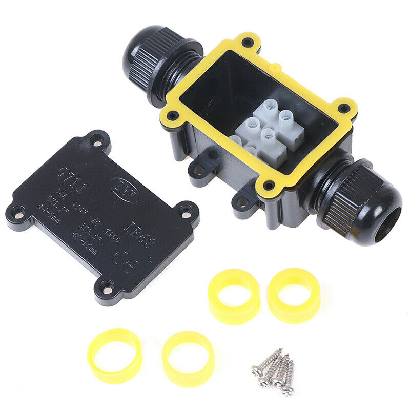 2 Way Waterproof Electrical Junction Box For Outdoor Lighting Cable IP.l8
