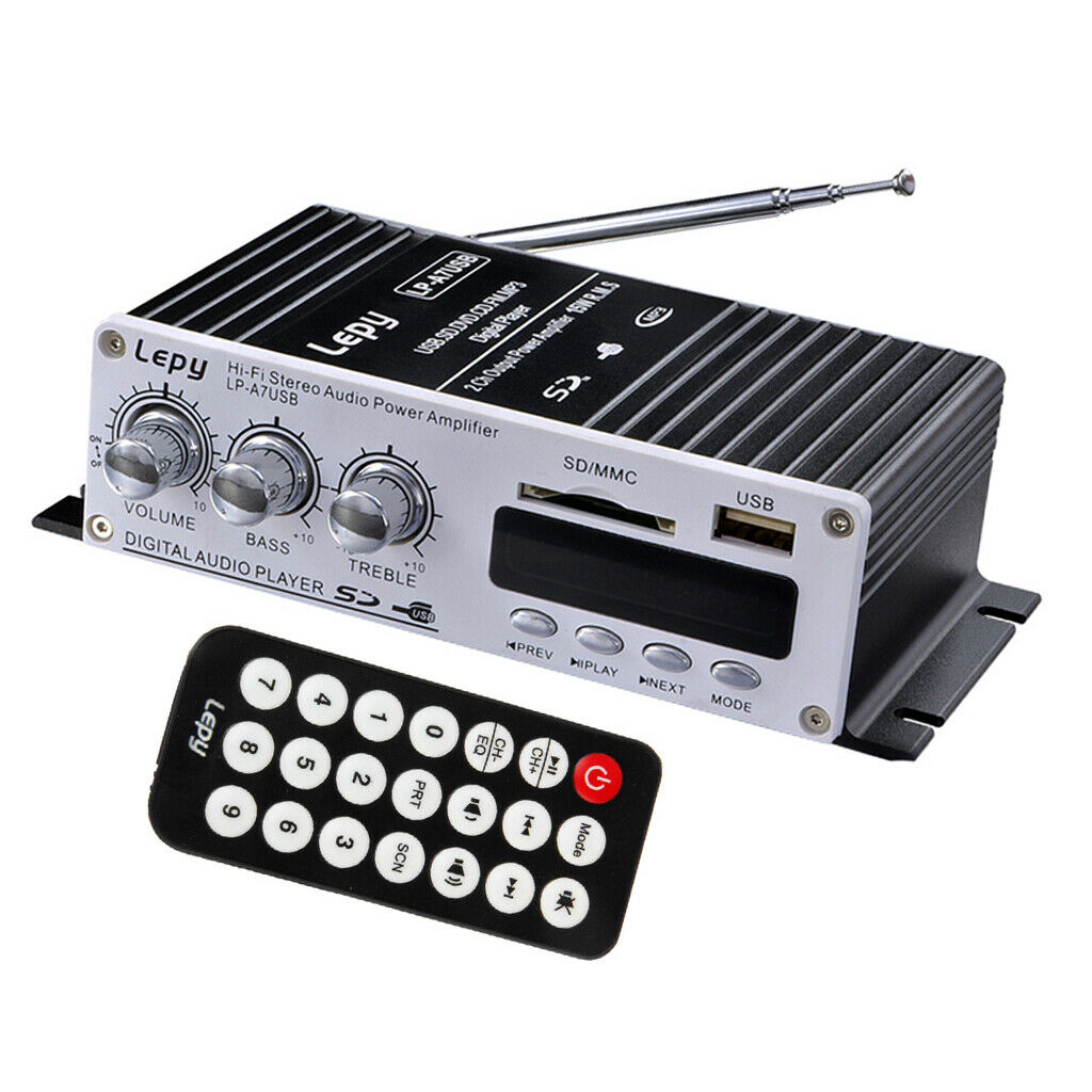 12V   Car   Wireless   Bluetooth   HiFi   MP3   Audio   Amplifier   FM   USB