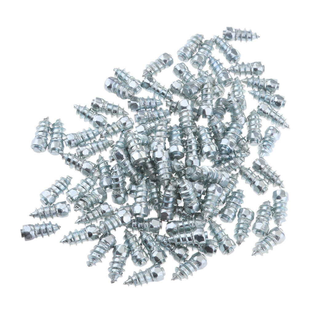 100pcs Alloy Motorcycle Car Tire Anti-slip Stud Screws Snow Spikes H15 15mm
