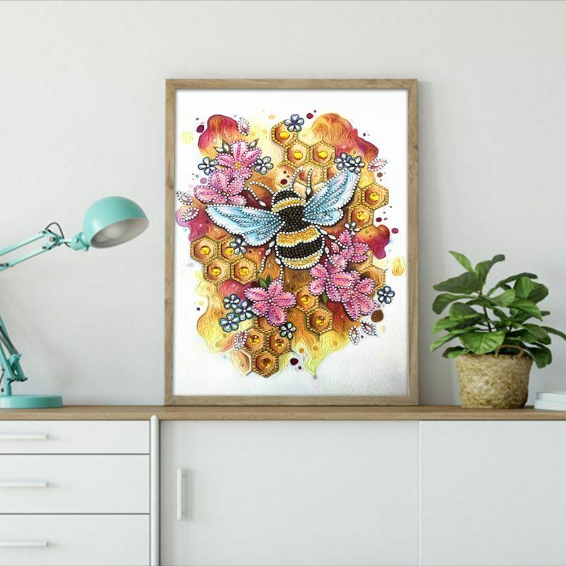 Bee DIY 5D Special Shaped Diamond Painting Embroidery Cross Stitch Kit Craft