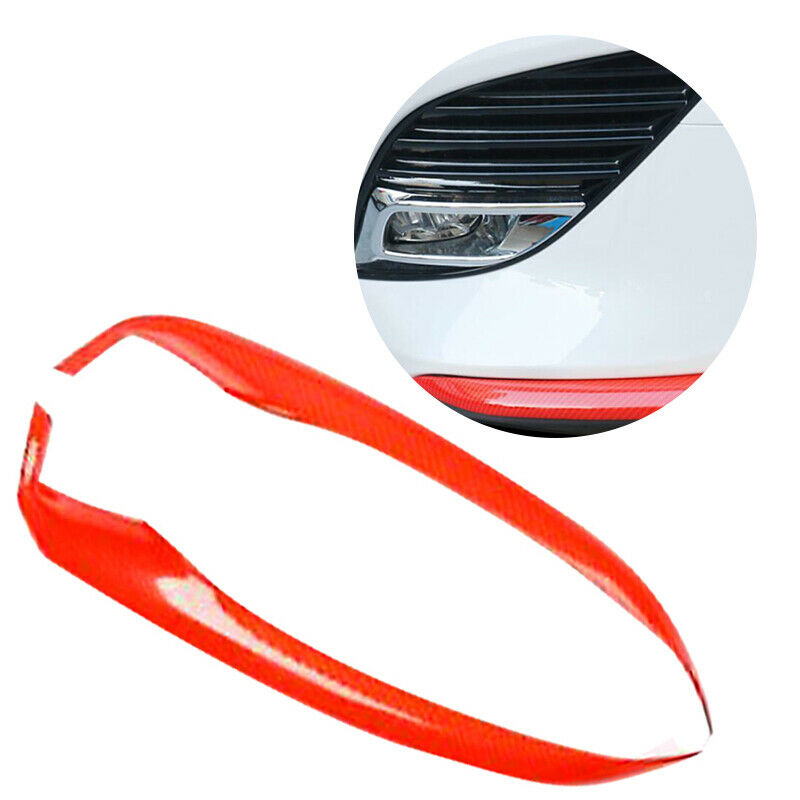 Fit For Camry SE/XSE 18-19 Red Carbon Fiber Front Bumper Front Lip Corner Cover