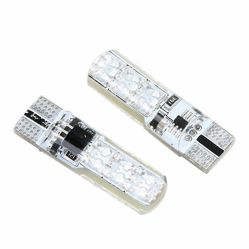 2PCS T10 RGB 6*LED Car Light Remote Control Wedge Side Light Canbus Error Free