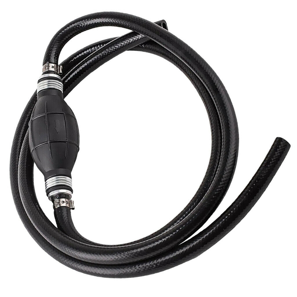 Black Fuel Line Hose Outboard Primer Bulb Fit for Marine Boat Car 10mm