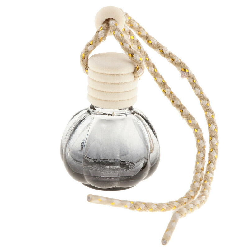 Empty Transparent Charm Perfume Bottle Holder 10ml Car Room Ornament Pumpkin