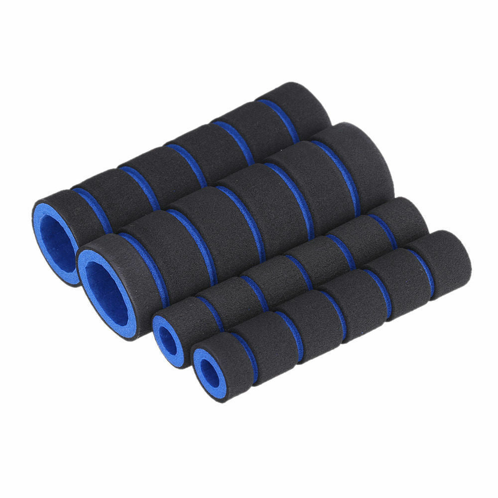 4-in-1 Blue Bicycle Motorcycle Bike Quad Handle Bar Foam Sponge Gloves Cover