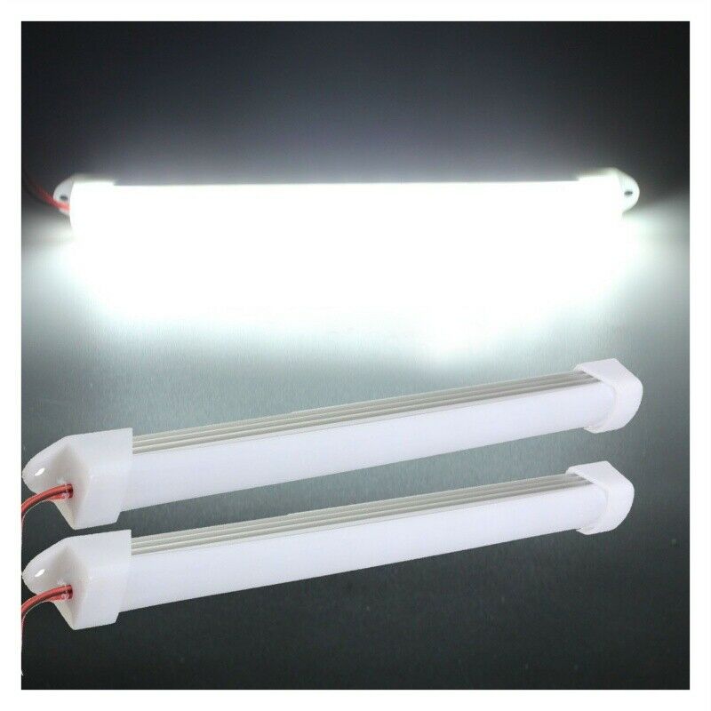 2x 12V Car LED SMD Interior Light Bar Tube Strip Lamp Van Boat Caravan MotorhoD8