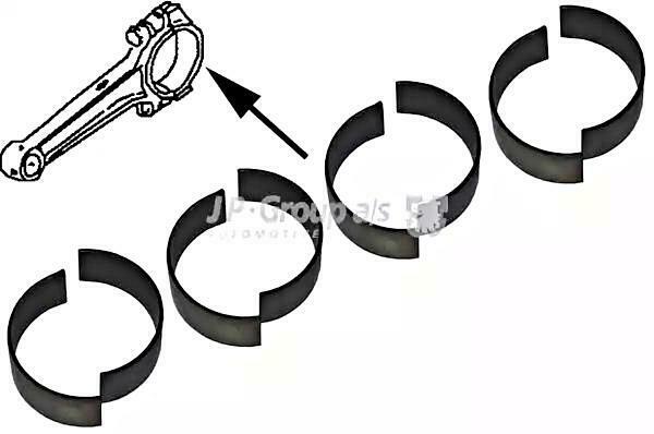 Big End Bearings Standard Size JP GROUP Fits VW 1600 15001600 181 Beetle 60-92