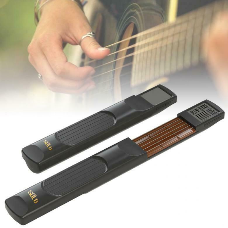 Portable Pocket Guitar Practice Trainer 6 Strings Chord Gadget Tool for Beginner