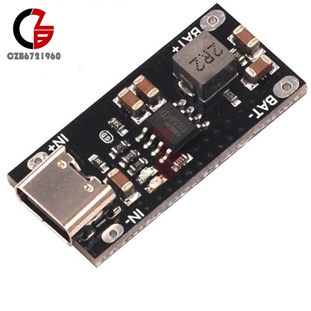 3A 5V to 4.2V Support Type C Input Lithium Battery Charger Module Char