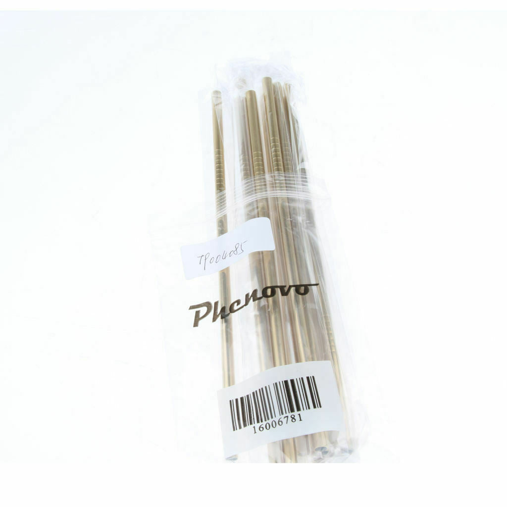 10 pieces reusable metal stainless steel drinking straws straight for cups,