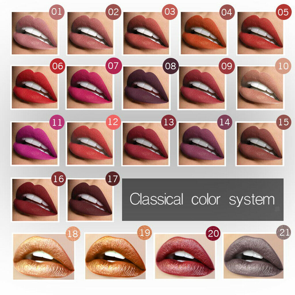 Matte Velvet Liquid Lipstick Long Lasting Lip Makeup Lip Gloss Non-stick Cup 9#