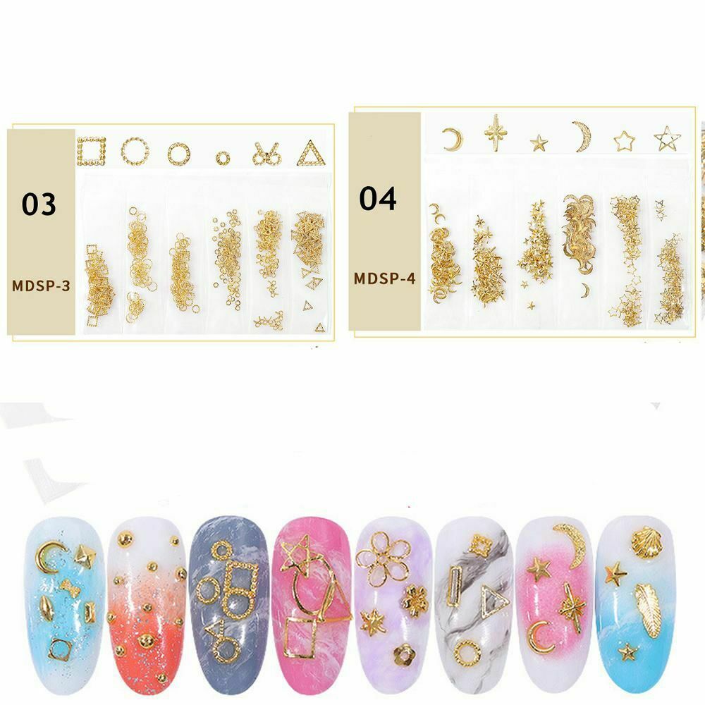 Decoration DIY Hollow Manicure Design Nail Art Polish Metal Nail Rivet Stickers
