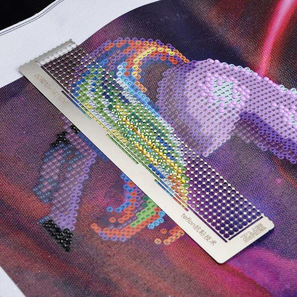 Pack of 5 216 Holes 5D DIY Dot Drill Ruler Diamond Embroidery Supplies
