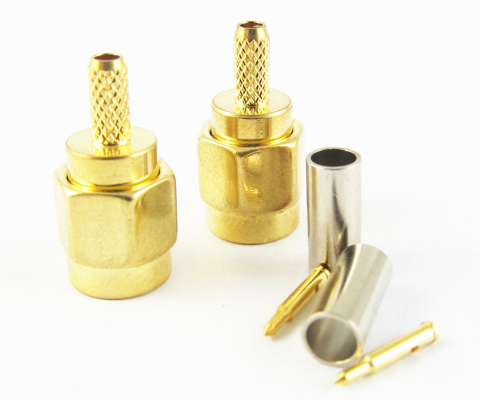10pcs SMA Male Straight Crimp for RG174 RG179 RG316 RG188 RF Connector
