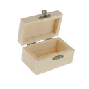 Unfinished Wooden Jewelry Box Case for DIY Craft Woodworking Toys Art Keepsake