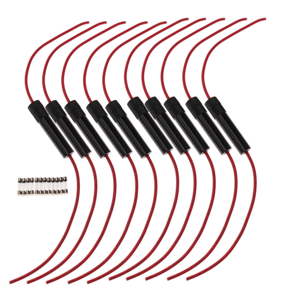 10 Pieces High Quality 6x30 AGC Fuse 16 AWG Holder Online
