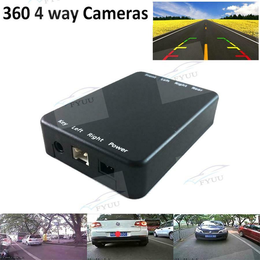360° Car Parking Panoramic View Rearview 4 Way Camera Control Box System Kit