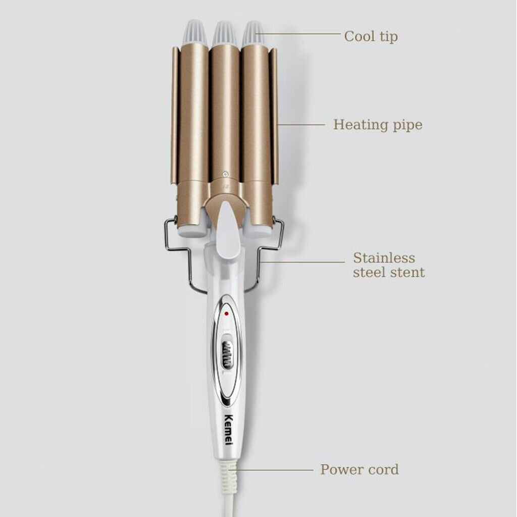 Long Hair Hairdressers With Wand Curling Machine