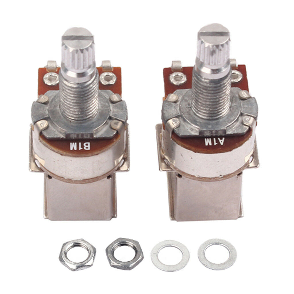 Guitar Accs A1M B1M Split Shaft 18mm Potentiometer Pot for Audio   Volumn