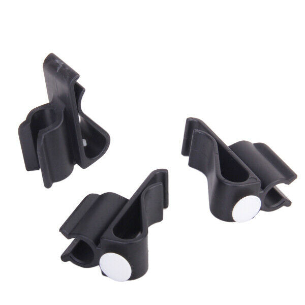 3x Black Golf Bag Clip On Putter Holder Golf Organizer Club Clip Ball Marker