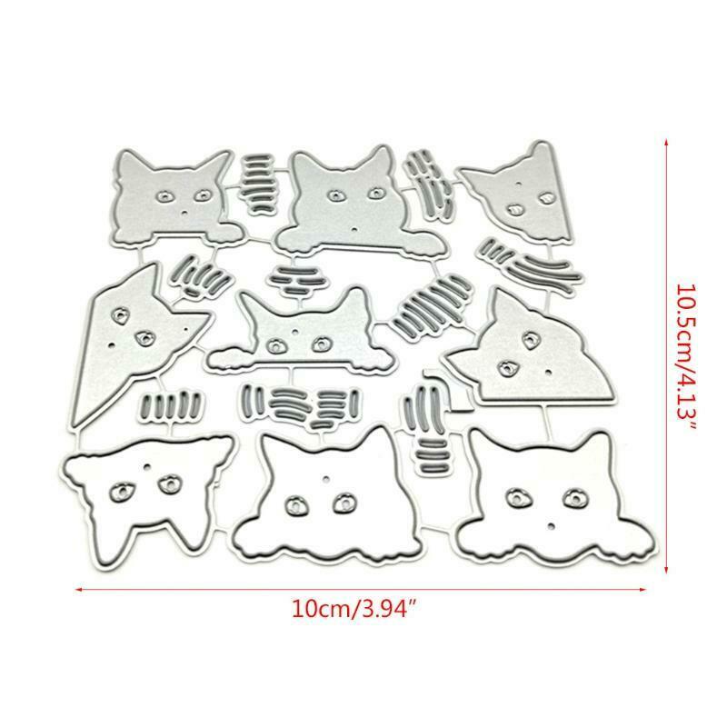 Cat DIY Embossing Carbon Steel Mould  for Album Paper Card Making