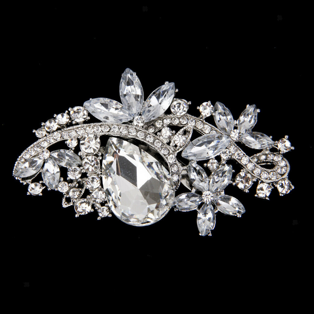 Fashion Brooch for Women Wedding Rhinestone Scarf Clip