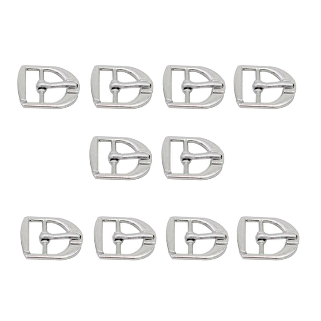 10x Metal Roller Buckles Adjustable Belt Buckle Bags Ring Hand DIY Accessory