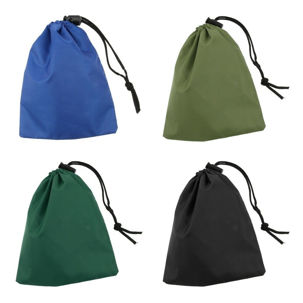 4pcs Camping Storage Bag Drawstring Sack Pouch Travel Organizer Carrier