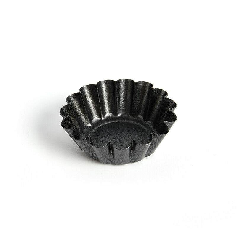 4Pcs/lot Non-stick Tart Quiche Flan Pan Mold Cupcake Egg Tart Baking MoldBDAU