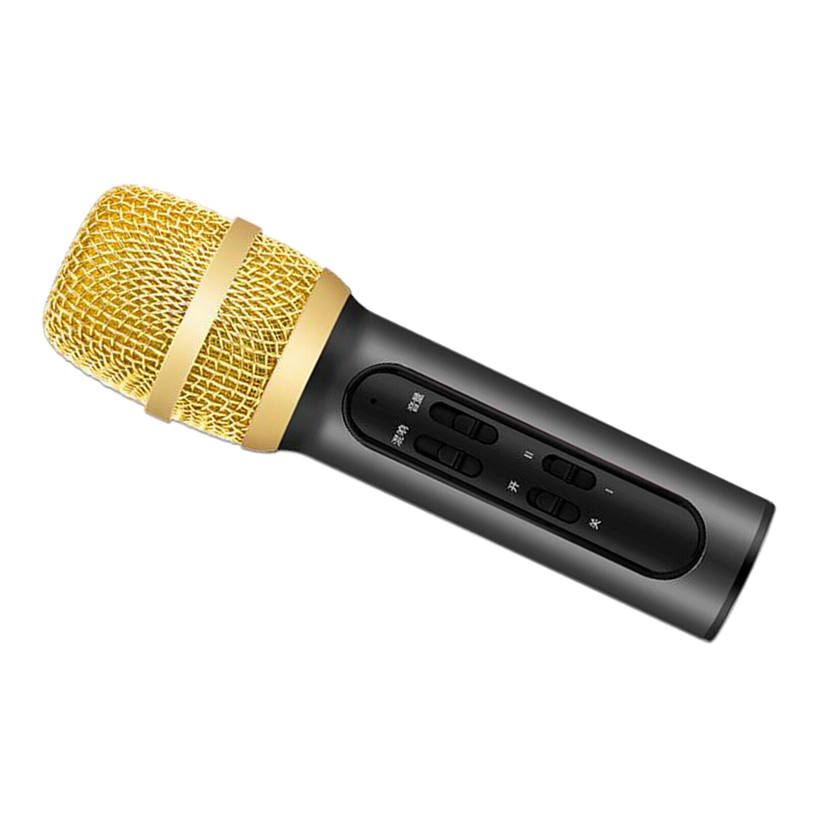 Wireless KTV Karaoke DJ Condenser Microphone Live Mic Computer For Android Black