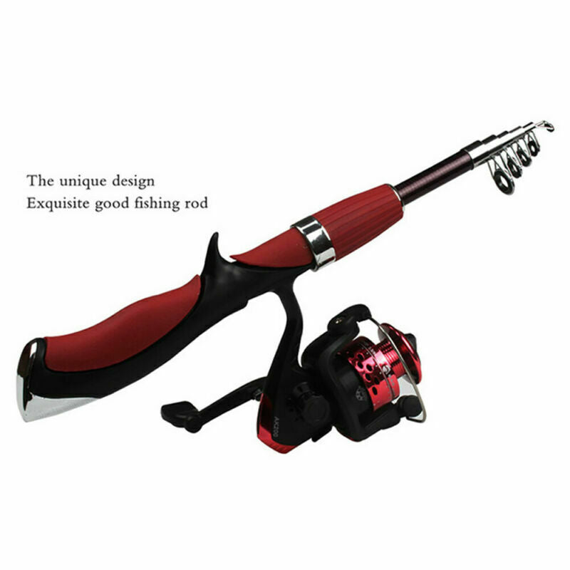Spinning Fishing Rod and Reel Set Carbon Ultra Light Fishing Pole Tackle Tool