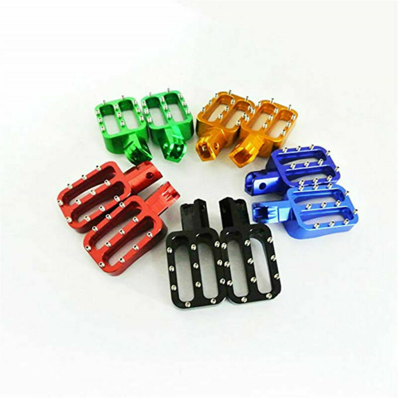 Pair Aluminum Pit Bike Foot Pegs Rests For MX CRF50 XR50 PW50 PW80 KLX110 TTR50