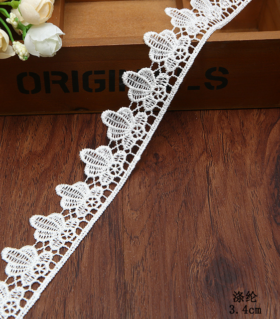 5 Yards polyester lace Trim  decoration Sewing Clothing accessories Crafts