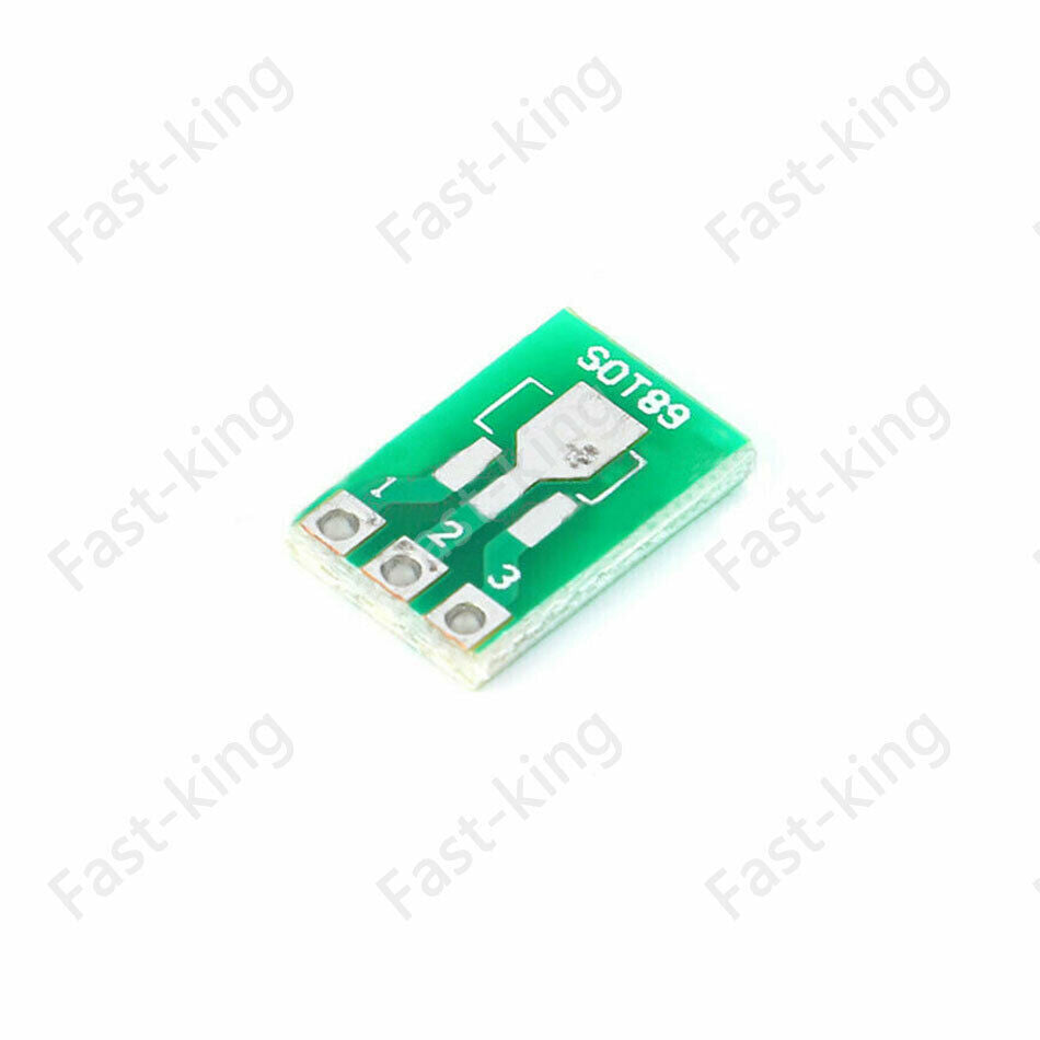 10x SOT89 SOT223 SMD to DIP SIP3 Adapter PCB Board Converter Double-Side for DIY