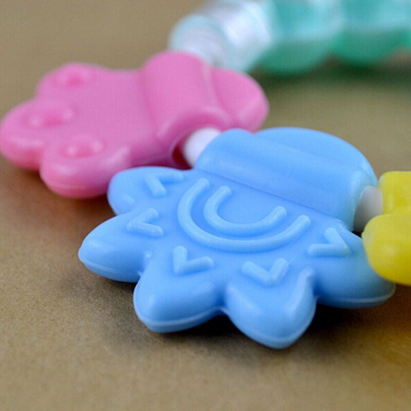 Healthy Baby Kids Rattles Biting Teething Teether Balls Toys Circle Rin.l8