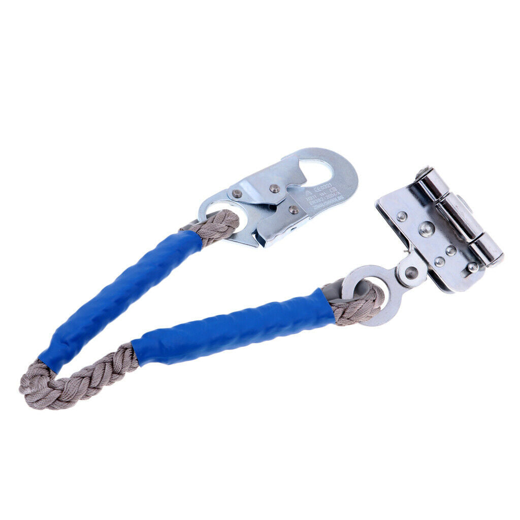 2X Hands-free Climbing Fall Protection Rope Grab Shock Lanyard Snap Hook