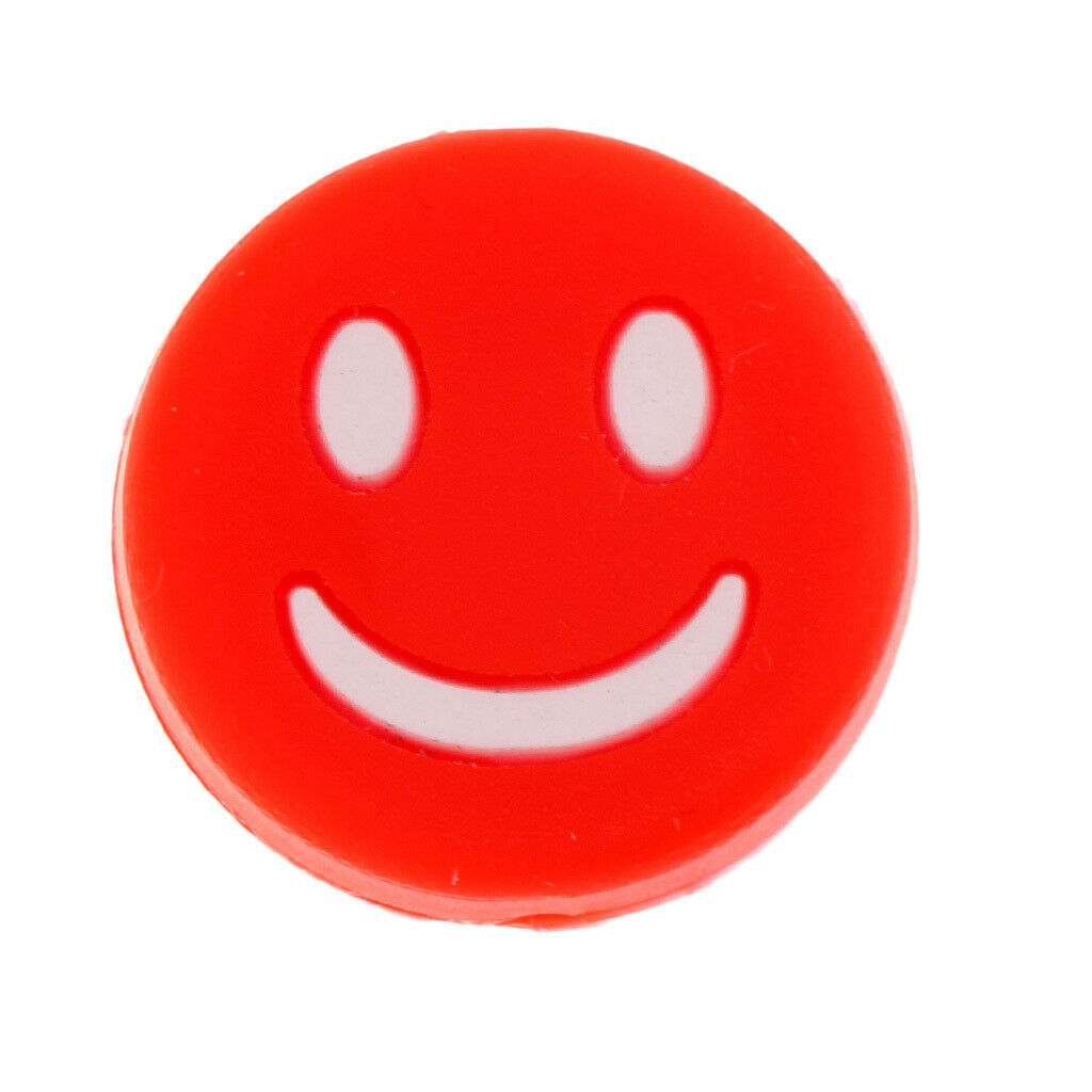 6Pcs Tennis Racquet Vibration Dampener Shock Absorber Damper, Red
