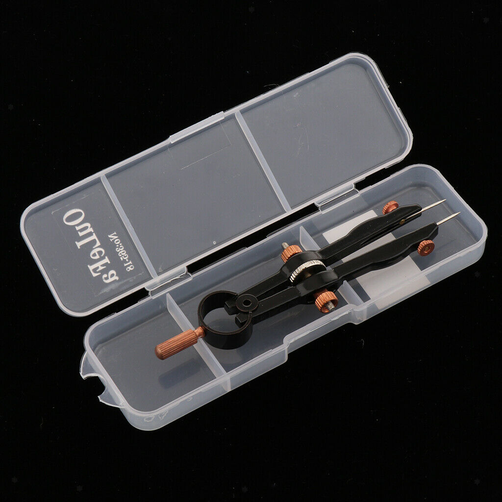 Steel Stationery Spring Bow Dividers Compass 1.89 inch Max Opening