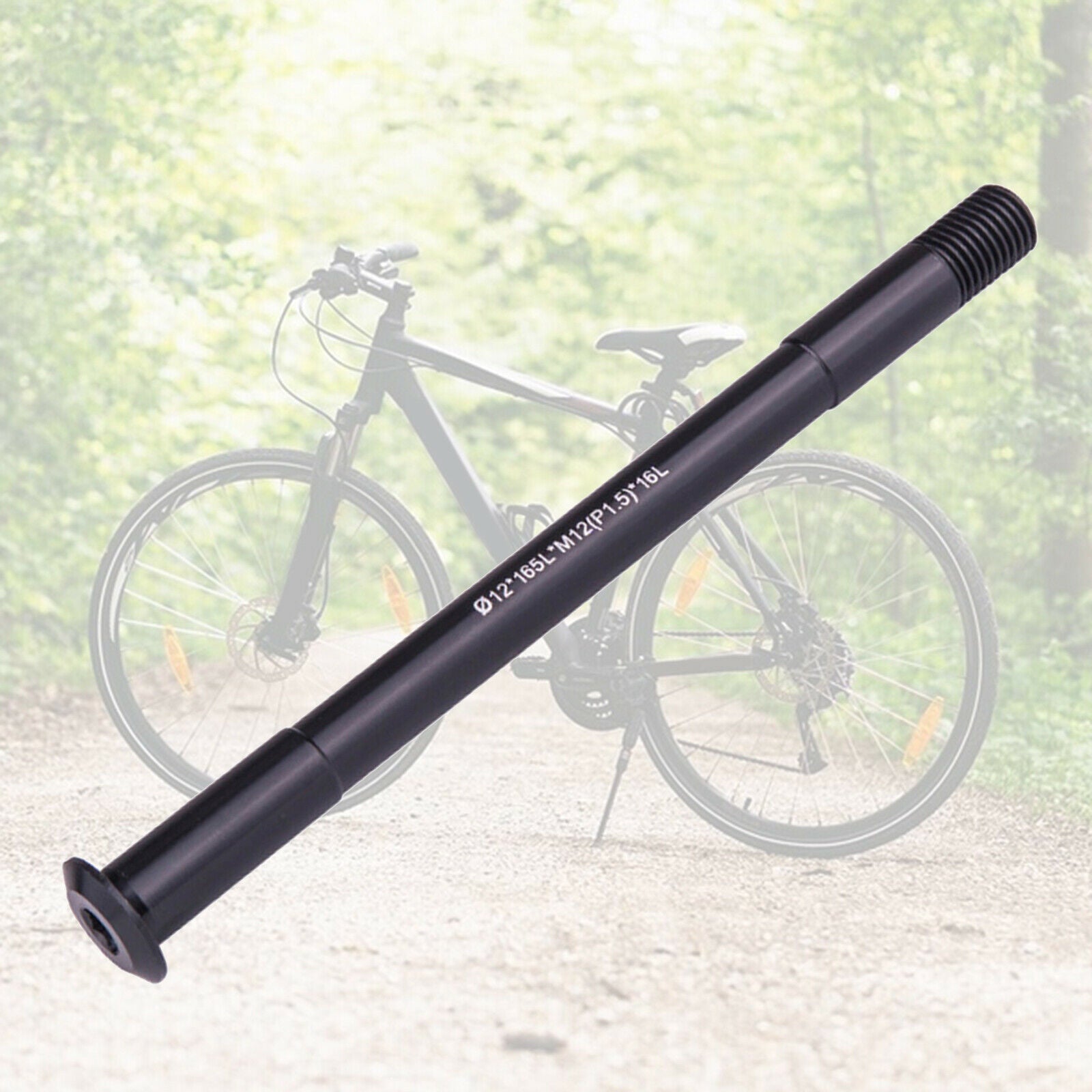 Bicycle QR Thru Axle Shaft Front Rear Hub Skewer 12mm  165mm 1.5mm