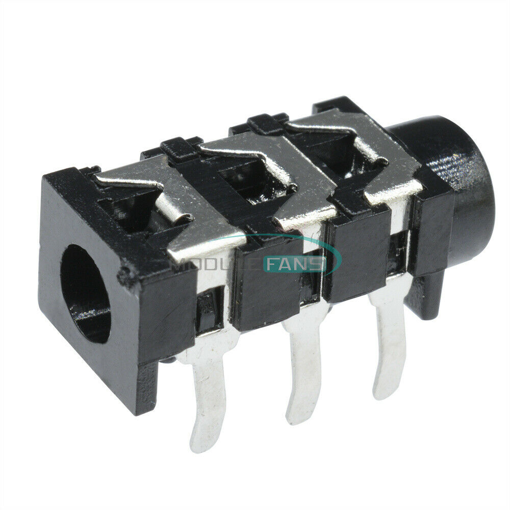10PCS 5Pin 3.5mm Stereo Headphone Audio Jack Earphone Socket