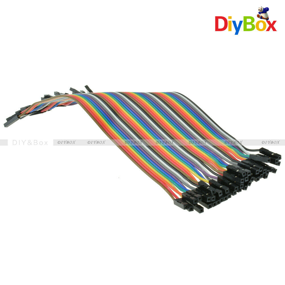 80PCS Dupont Cables Wire 1p-1p pin 2.54mm 20cm Female to Female Connector Line
